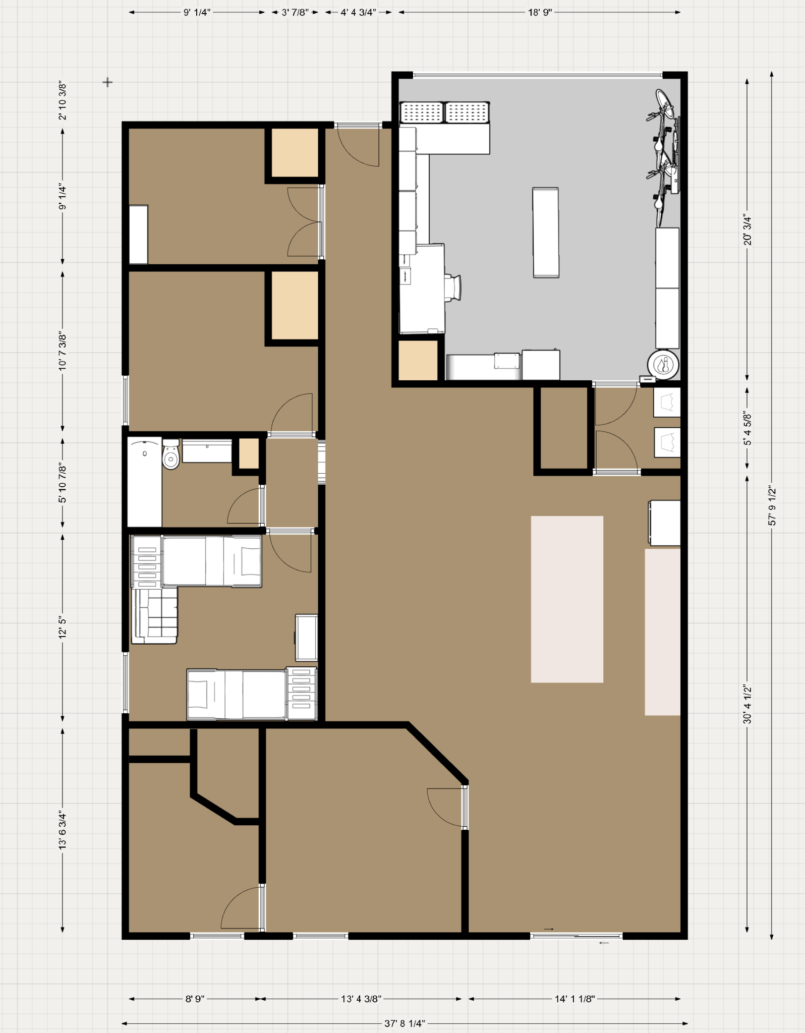 Owner-supplied floor plan of the residence